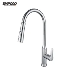 Commercial Brass cUPC Luxury Pull Out Kitchen Tap Faucet Modern Extendable Water Mixer Flexible Rotating Sink Kitchen Faucets
