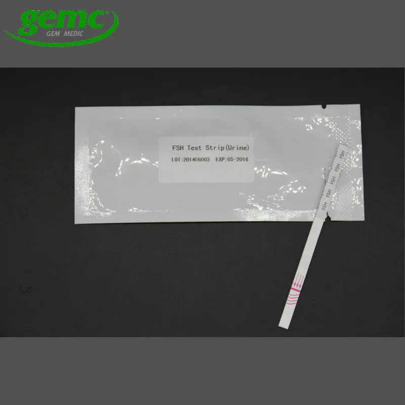 FSH menopause rapid test strip/midstream female hormones 25mlU/ml for human fertility test