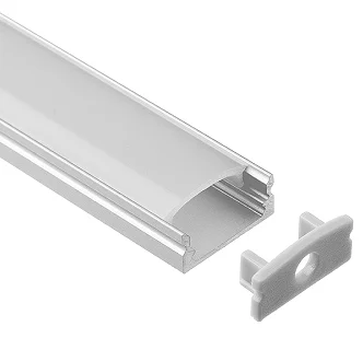 18v Shape Led Strip Aluminium Profiles Milky Led Light Diffuser Square Alu Led Light Housing Led Strip Aluminum Profile Channel