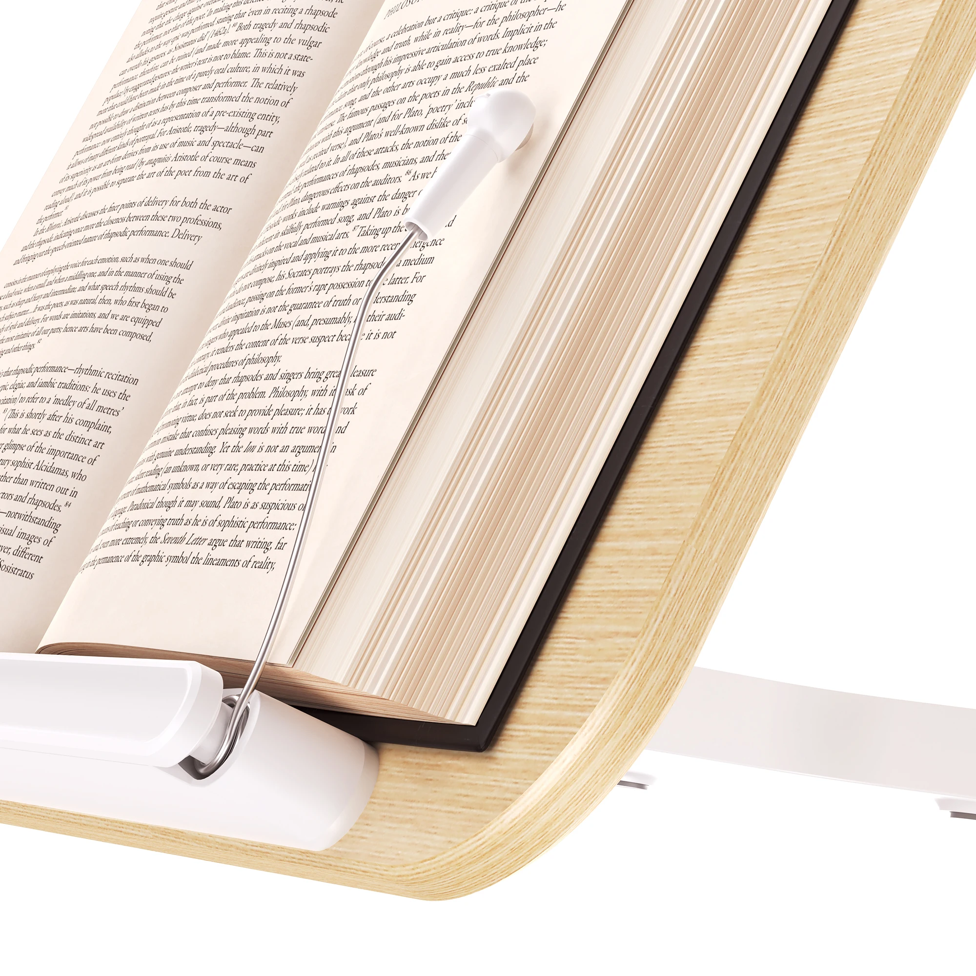 wood plastic laptop cooling pad stand adjustable laptop tablet riser Study book clip raise holder