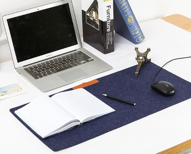
Factory wholesale handmade Felt large mouse pad computer keyboard felt mat pad 
