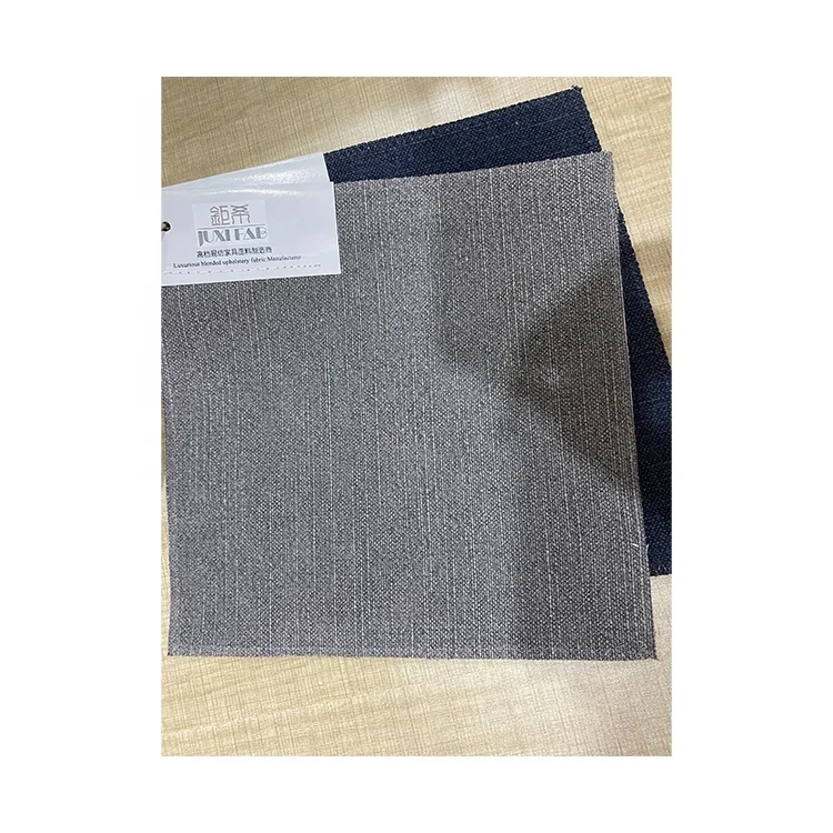 Market Trend Check Woven Sofa Fabric Fabric Linen Cotton Dobby Knitted Fabric