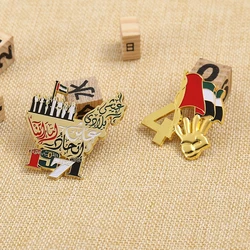 Wholesale custom high quality uae national day 3d design printed pin lapel