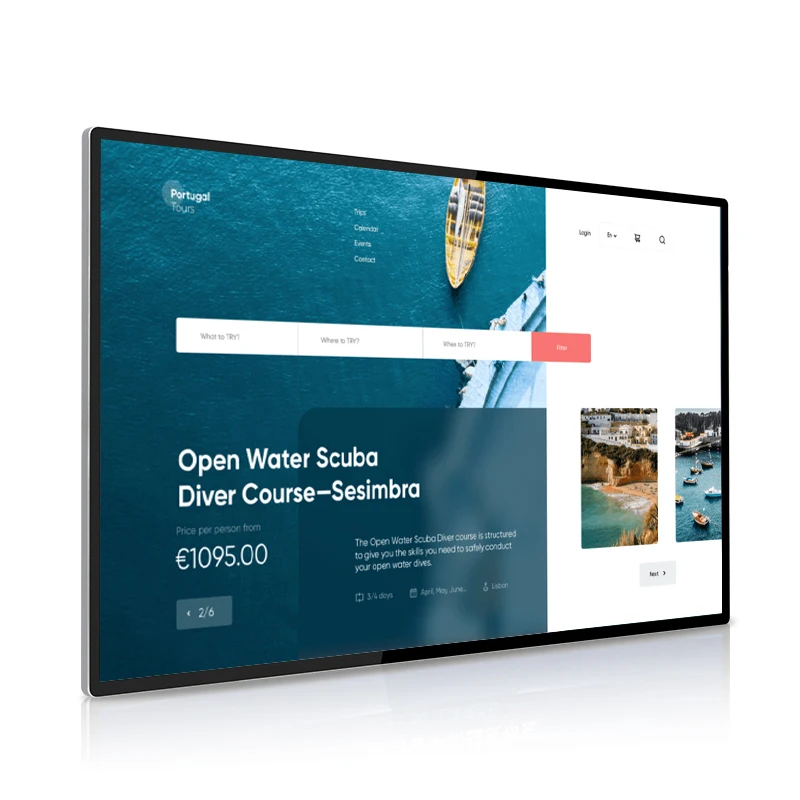 18.5 inch vertical LCD elevator digital signage display media player with CMS