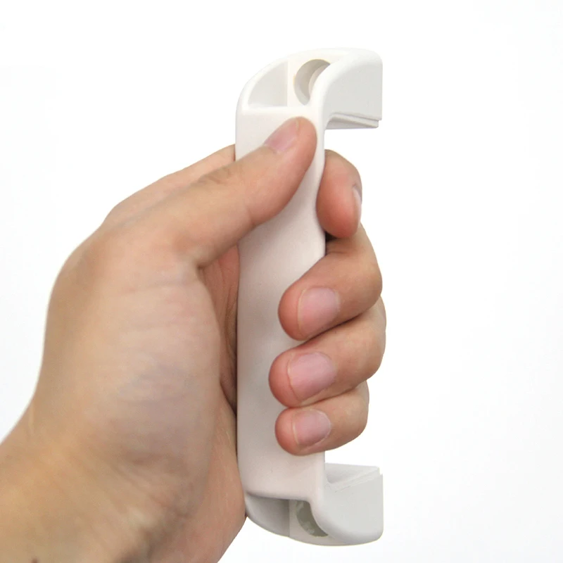 AIMINO ABS U-образные квадратные промышленные пластиковые нейлоновые черно-белые многоцветные дверные и оконные ручки с прорезями для