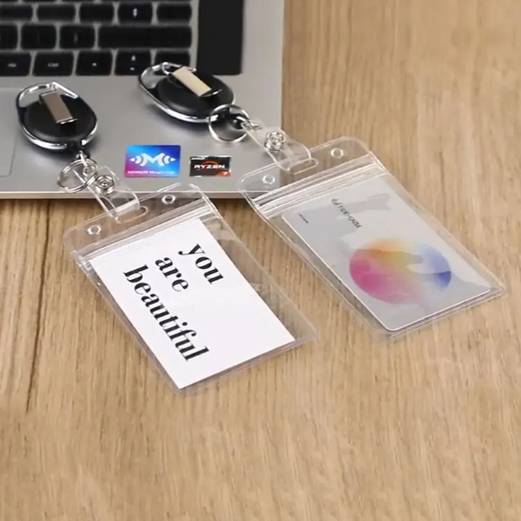 Wholesale Plastic Clear Soft Waterproof Plastic Nurse Badge ID Card Holder