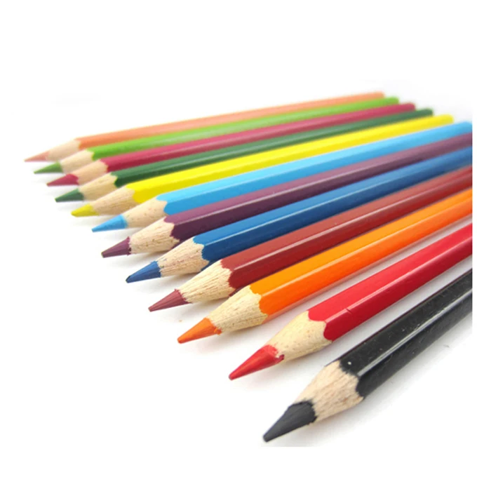 Stock High quality`12Pcs Color Pencils 3.0 High Quality Lead Pencil