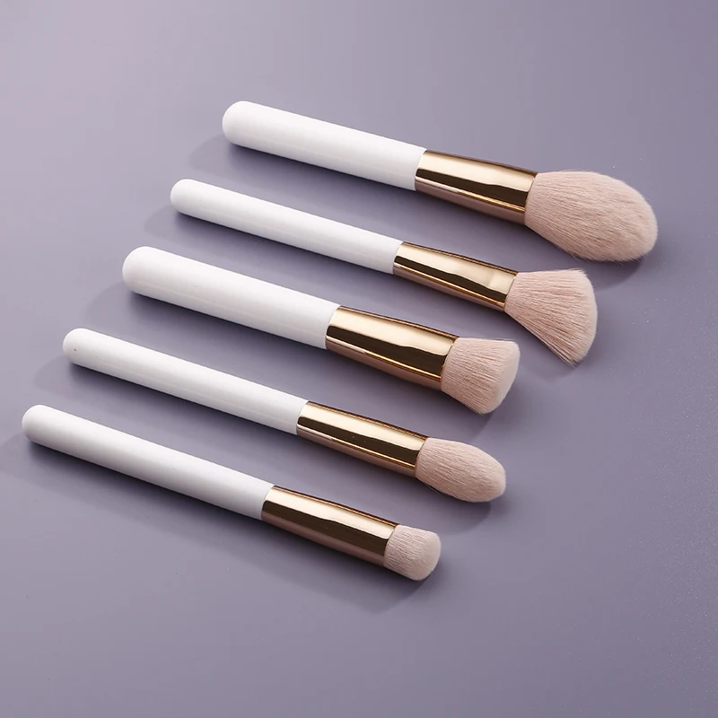 white pink 12pcs best refillable full makeup brushes gift set ever beauty cosmetics make up tool travel size