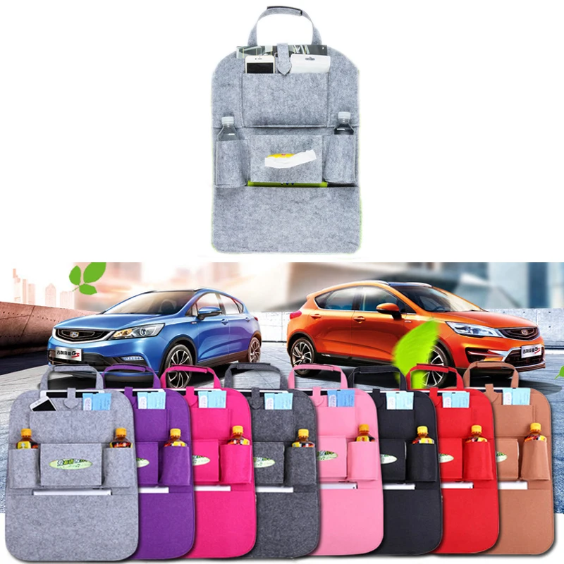 
Wholesale Custom Felt Car Back Seat Storage Organizer Hanging Bag 