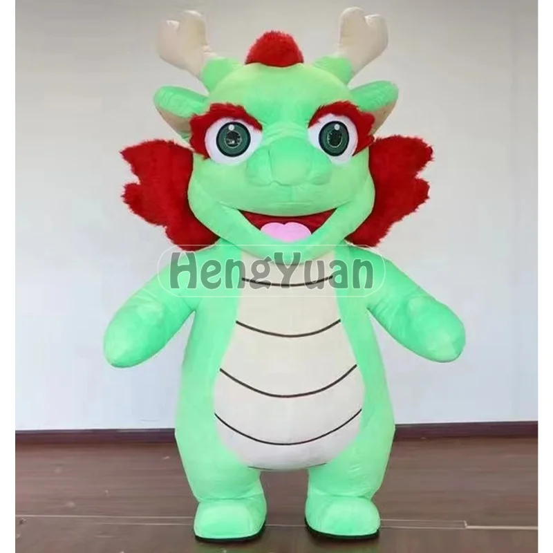 Hengyuan Dancing giant inflatable giant dragon costume for girl Chinese new year christmas halloween Anime Game Mascot