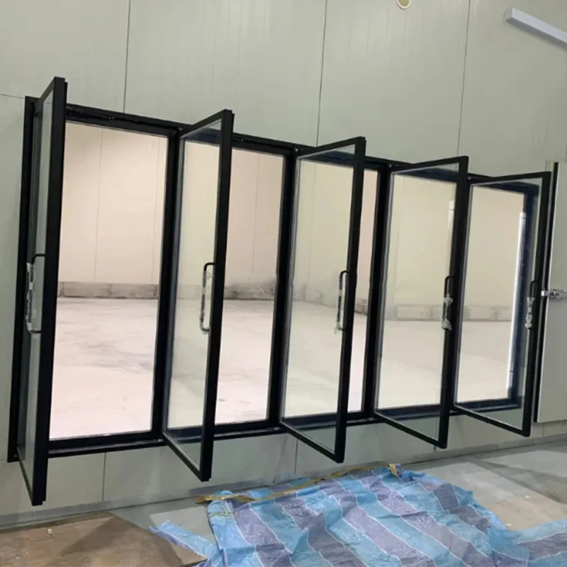 Longhey Display Freezer Glass for Fish Meat Vegetables Cold Storage Walk In Cooler Cold Room Auto Defrost Door