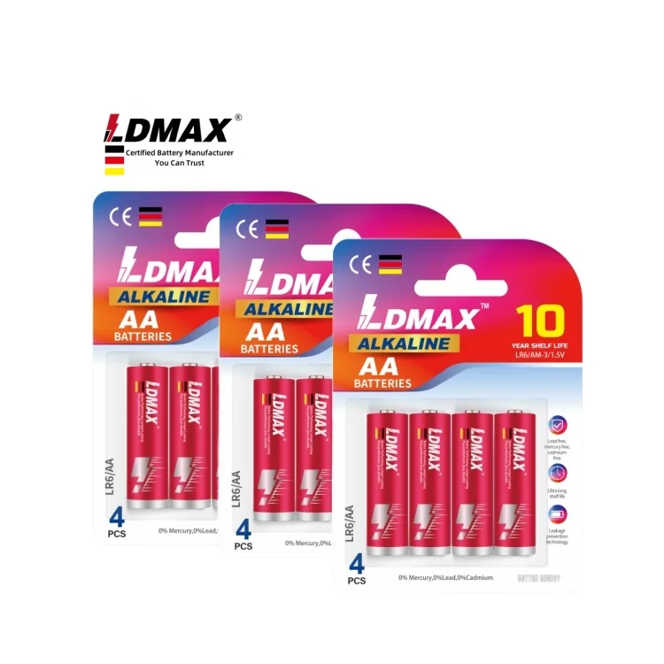 Good Wholesale 1.5V LR6 Primary Batteries Aa Cheap High Quality Battery 1.5 Volt LR6 Double A size AM3 AA Alkaline Battery