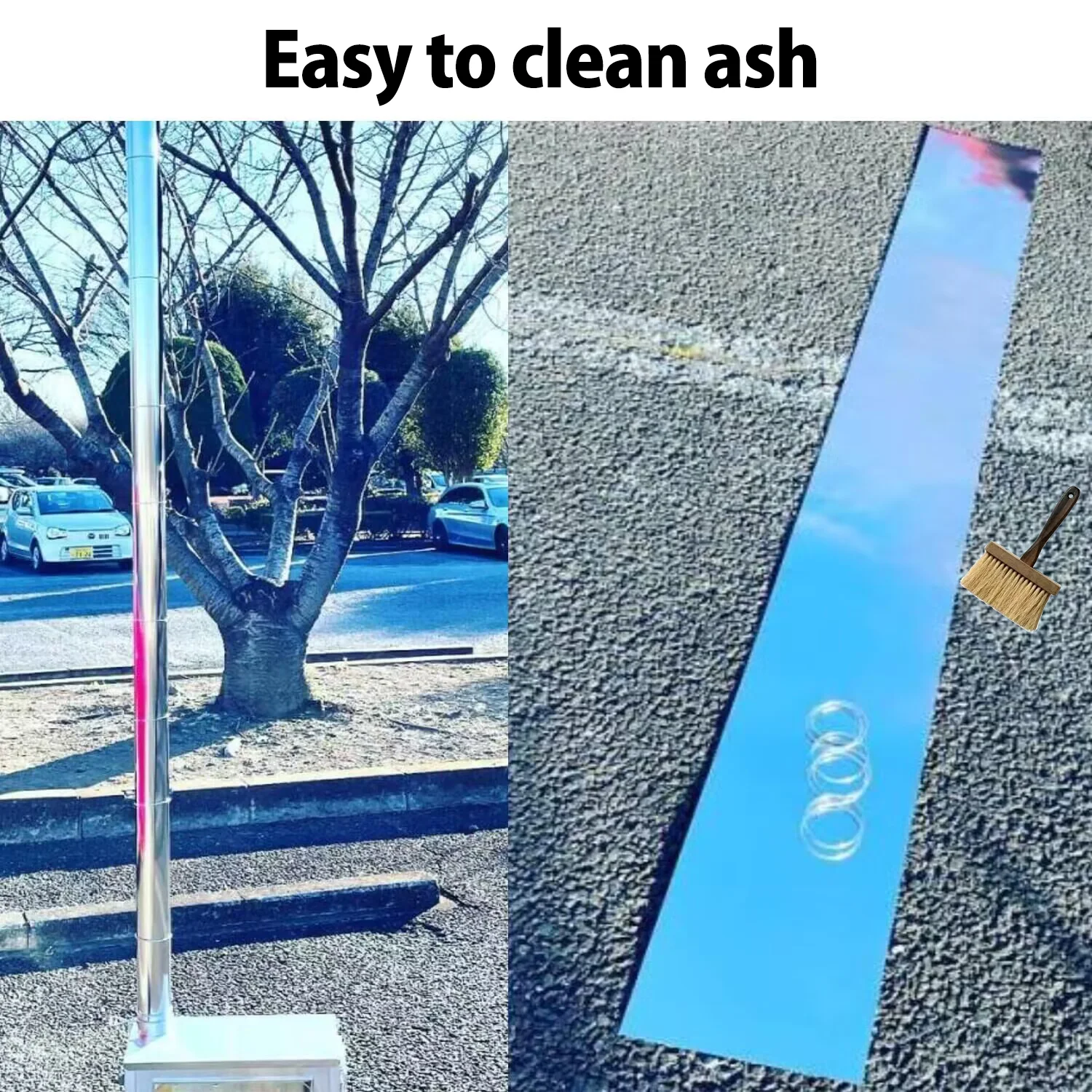 DANCHEL OUTDOOR Rollable Titanium Chimney Pipe Portable for Camping Tent Stove