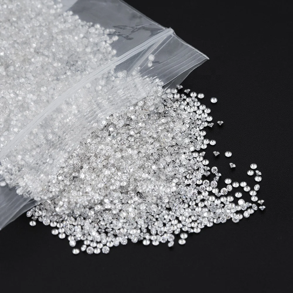 0.8mm - 3mm DEF Color VVS  Melee Lab Diamond Price Per Carat HPHT Loose Diamond CVD Diamond