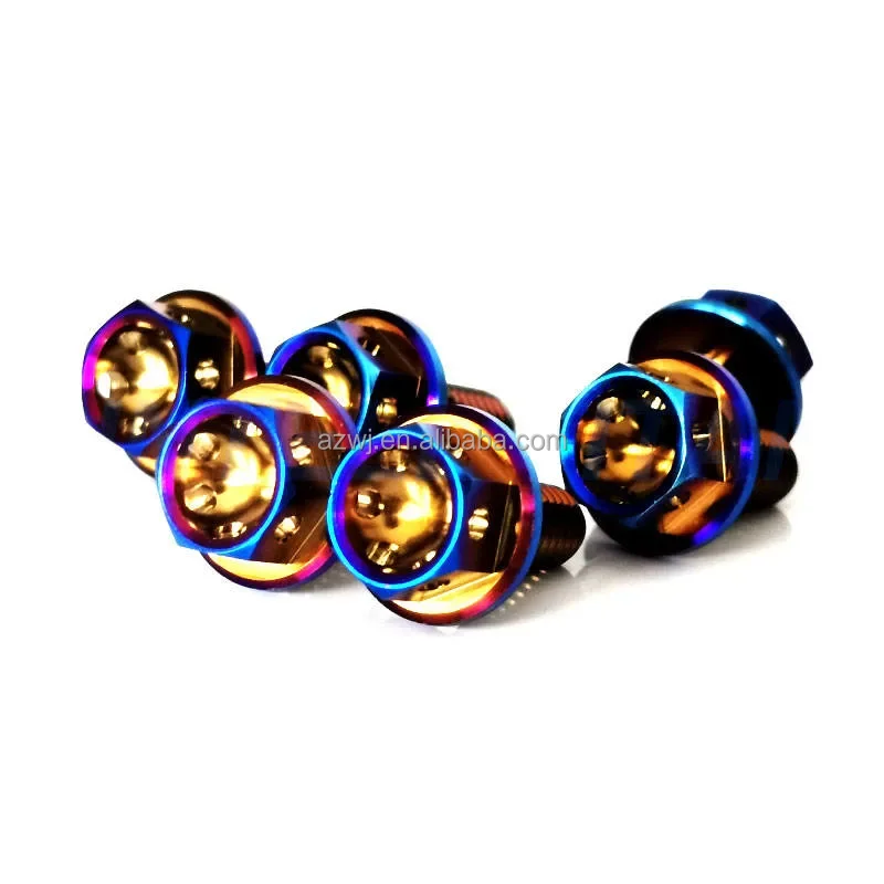 M8 M10 M12 Gr2 Gr5 Carbon Steel galvanized titanium bolt and nut gr5 baut titanium bolts for motorcycle