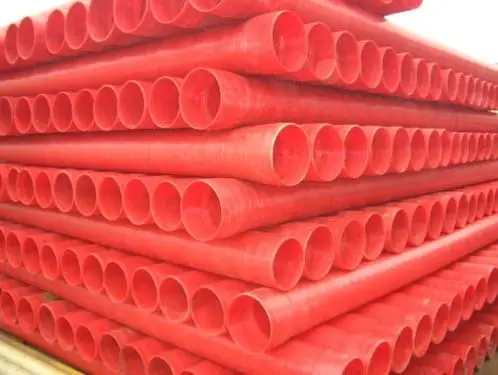 Filament winding FRP electric cable protection pipe Fiberglass High Strength FRP Winding Cable Protection Pipe/GRP Ducts
