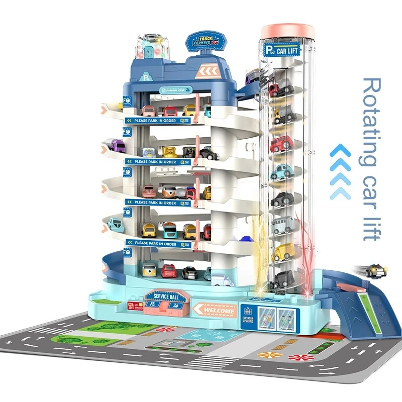 5F электрический трек игрушка для строительства парковки гоночный рельс автомобиль поезд игрушки детей подарки механическое приключение настольная игра-мозг