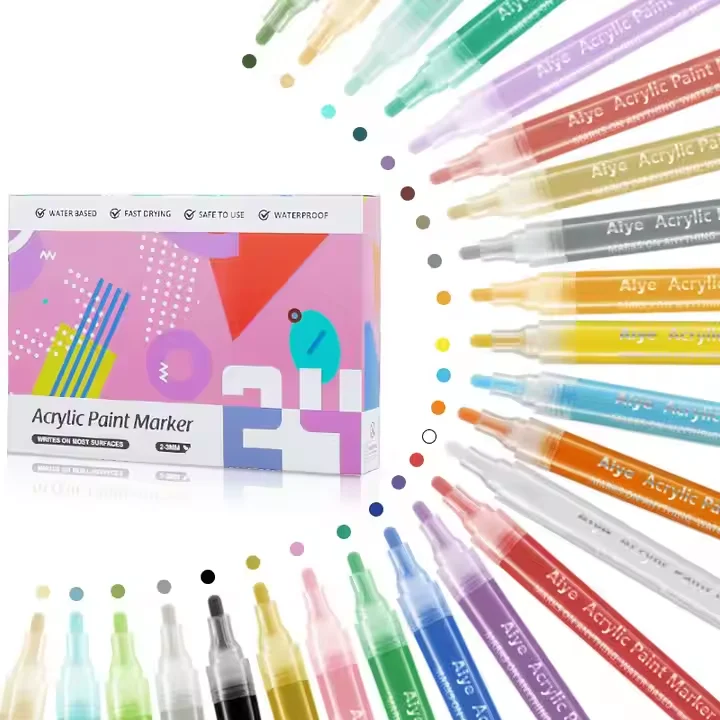 Water Based Permanent Acrylic Paint Marker Pen Wholesale Art Markers