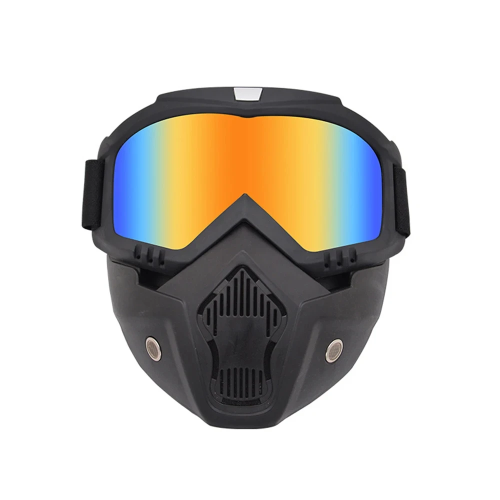 Windproof Cycling Masks Cycling Sunglasses Riding Motocross Glasses Full Face Protective Uv Protection Ski Skiing Helmet Goggles