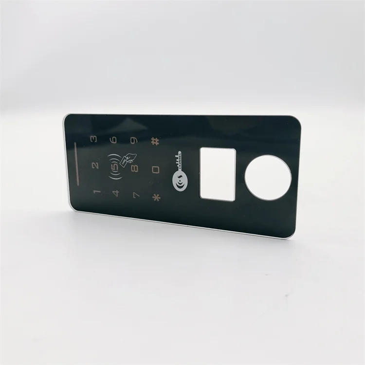 Customized Touch Tempered Glass Panels Silk Screen Printing Smart Lock Panel Glass