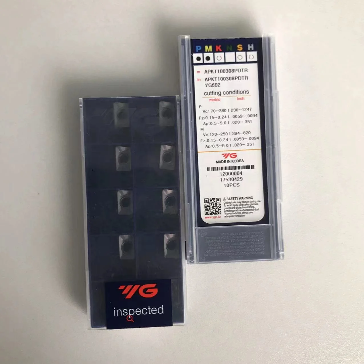 APKT100308PDTR твердосплавная вставка YG делая машину