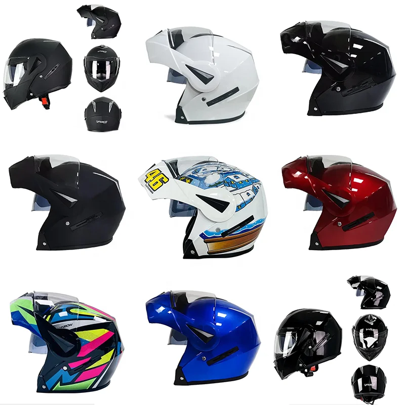 Dot Modular Motorcycle Blue tooth Helmet Full Face Dual Visor Flip Up Moto f1 airsoft auto darkening welding helmet