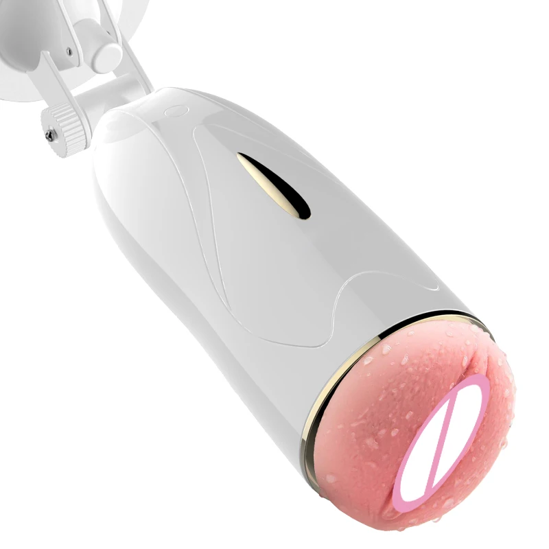 Automatic Electric Thrusting Piston Dual Channel TPE Masturbator for Mens Dildo Masturbation Machine Men Masturbation Sex Toys