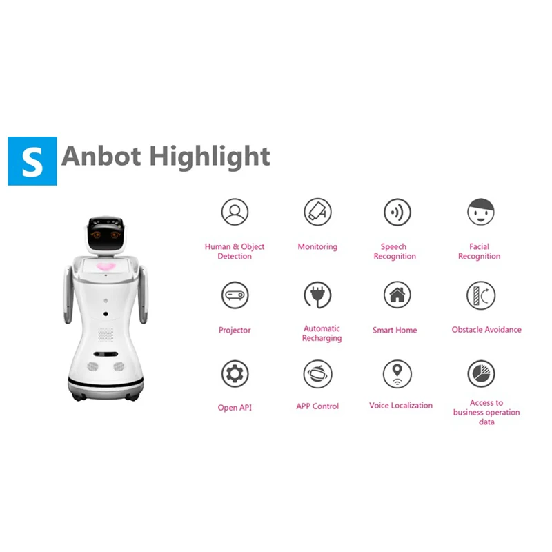 2023 New Artificial Intelligence Autonomous Navigation Service Robot is Used for Hotel, Restaurant, Bar Service Robot Waiter