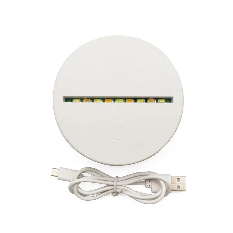 Microprocessor Touch Light with Packaging Box LED Nightlight Base Factory Touch Base USB Charging Crack Base