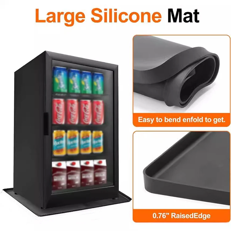 Waterproof silicone refrigerator mat floor protection silicone dehydrator mat silicone under sink mat