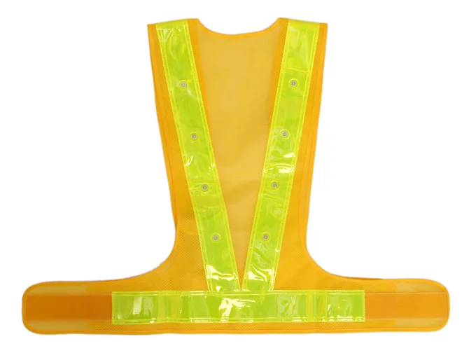 LED Light up Safety Vest with Reflective Stripes Cycling Traffic Outdoor Night Safety Warning Vest
