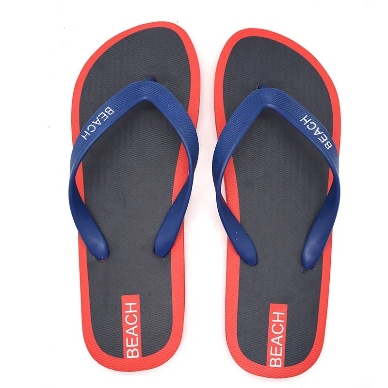 Hot Sales Men Thong Custom PE Beach Flip Flop Cheap Slipper Sandals