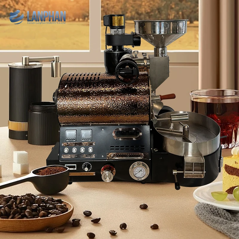 600g Electric Small Mini Home Coffee Bean Roaster Drum Roasting Machine for