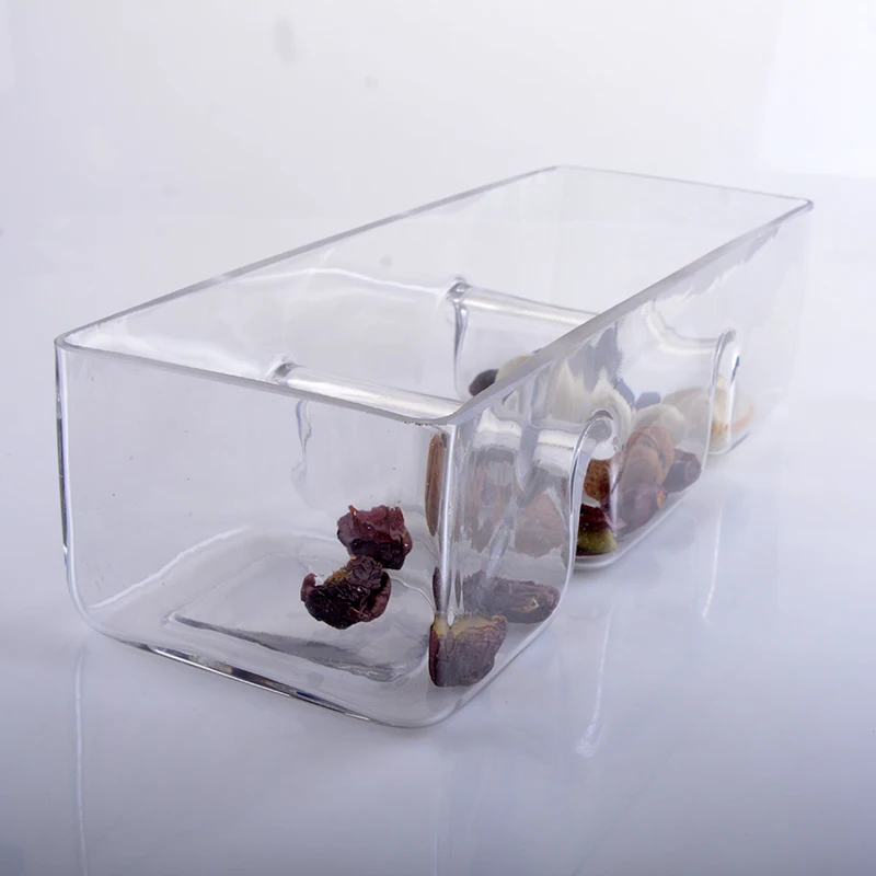 3 section  rectangular serving dish