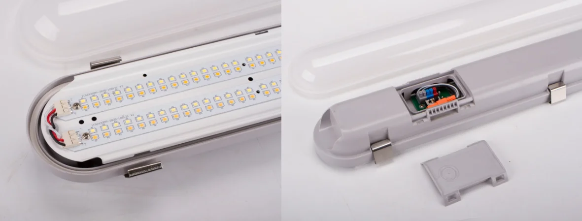 Led Tri-proof Light IP66 LED Waterproof Tri-proof Vapor light Linear Batten Lamp Lighting Fixture