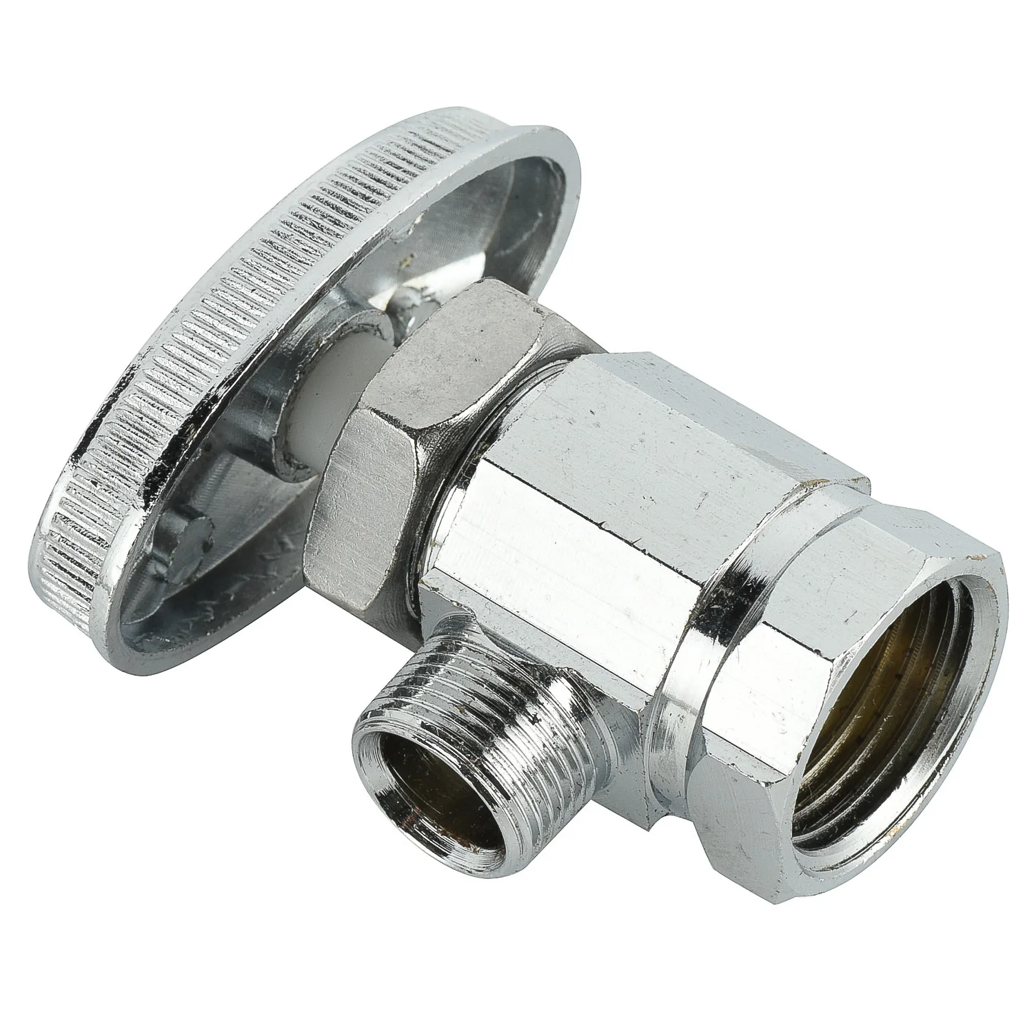 1/2-3/4 inch chrome plated brass angle valve male thread
