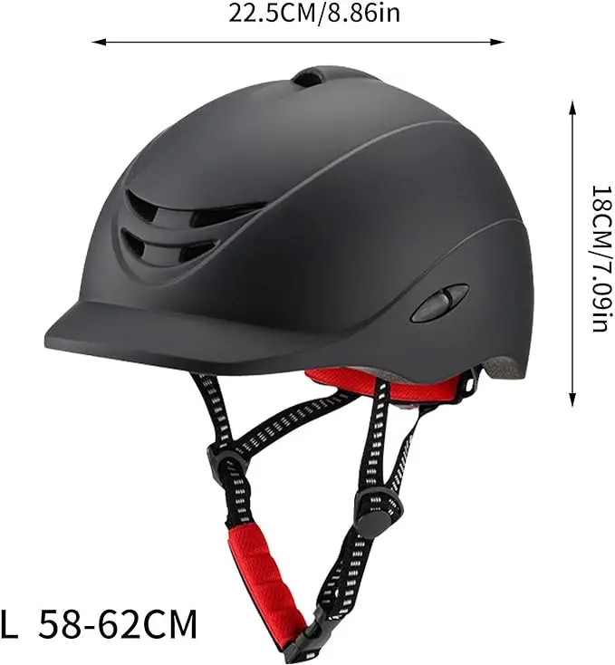 ANTMAX 24.4inch Durable Outdoor Sport Head Protective Hard Helmet Removable Equestrian Riding Hats for Horse Rider