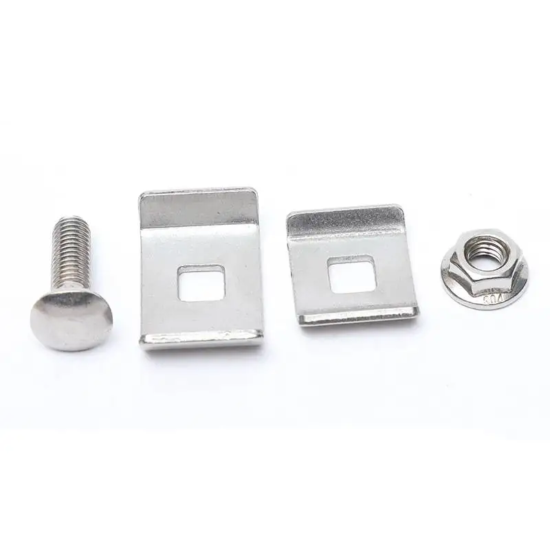 Stainless steel 304  lock buckle connection   bridge accessories  solar  accessories For Wire Mesh Cable Tray Cable Joint