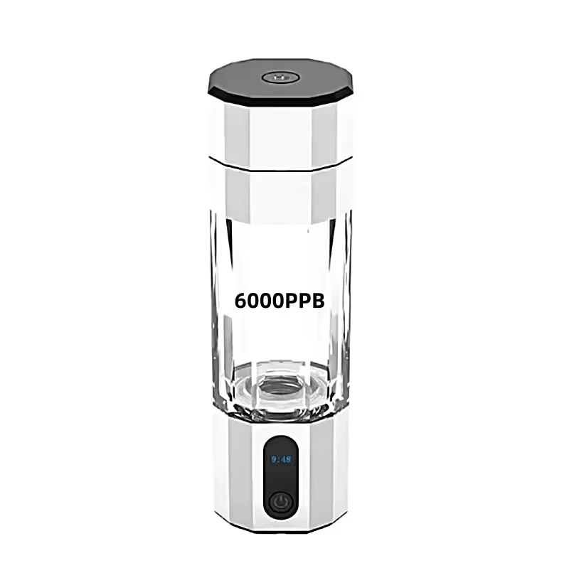 Moneng 6000PPB H2 Portable Hydrogen Water Cup Generator with Inhaler Rich Hydrogen Water Bottle SPE/PEM Water Filters