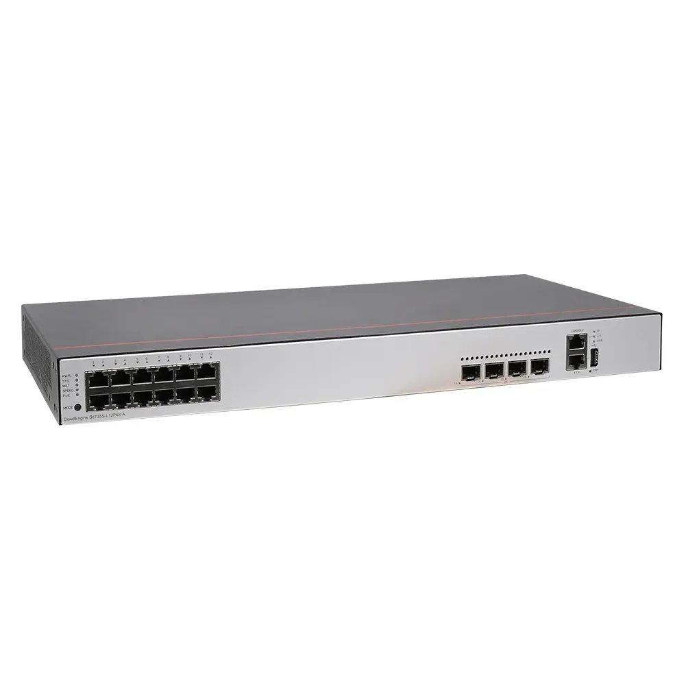 HW S5735-L12P4S-A 12 Gigabit Electric 4 Gigabit Optical Layer 2 Aggregation 12 Port POE Power Supply Switch