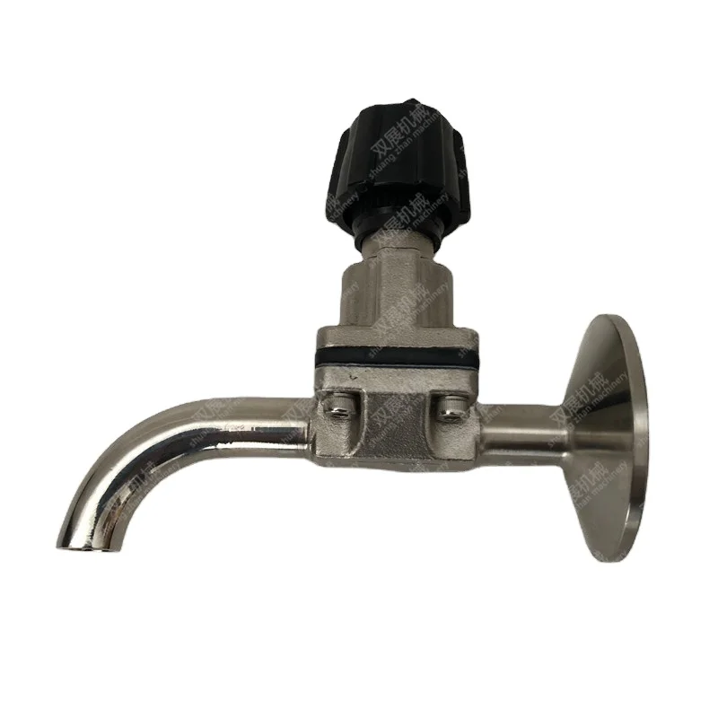hygienic elbow type welding diaphragm valve manually ss316L stainless steel