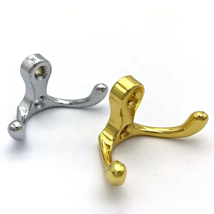 Hot selling shower metal wall mount double hooks for clothing