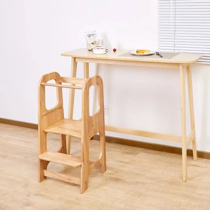 Custom Wooden Kitchen Helper tower for Kids Height Adjustable Learning Tower Toddler Step Stool