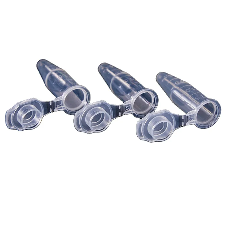 Лабораторная коническая прозрачная герметичная полипропиленовая градиентная трубка 0 5 мл 1 для ПЦР-центрифуги с крышкой винтовой