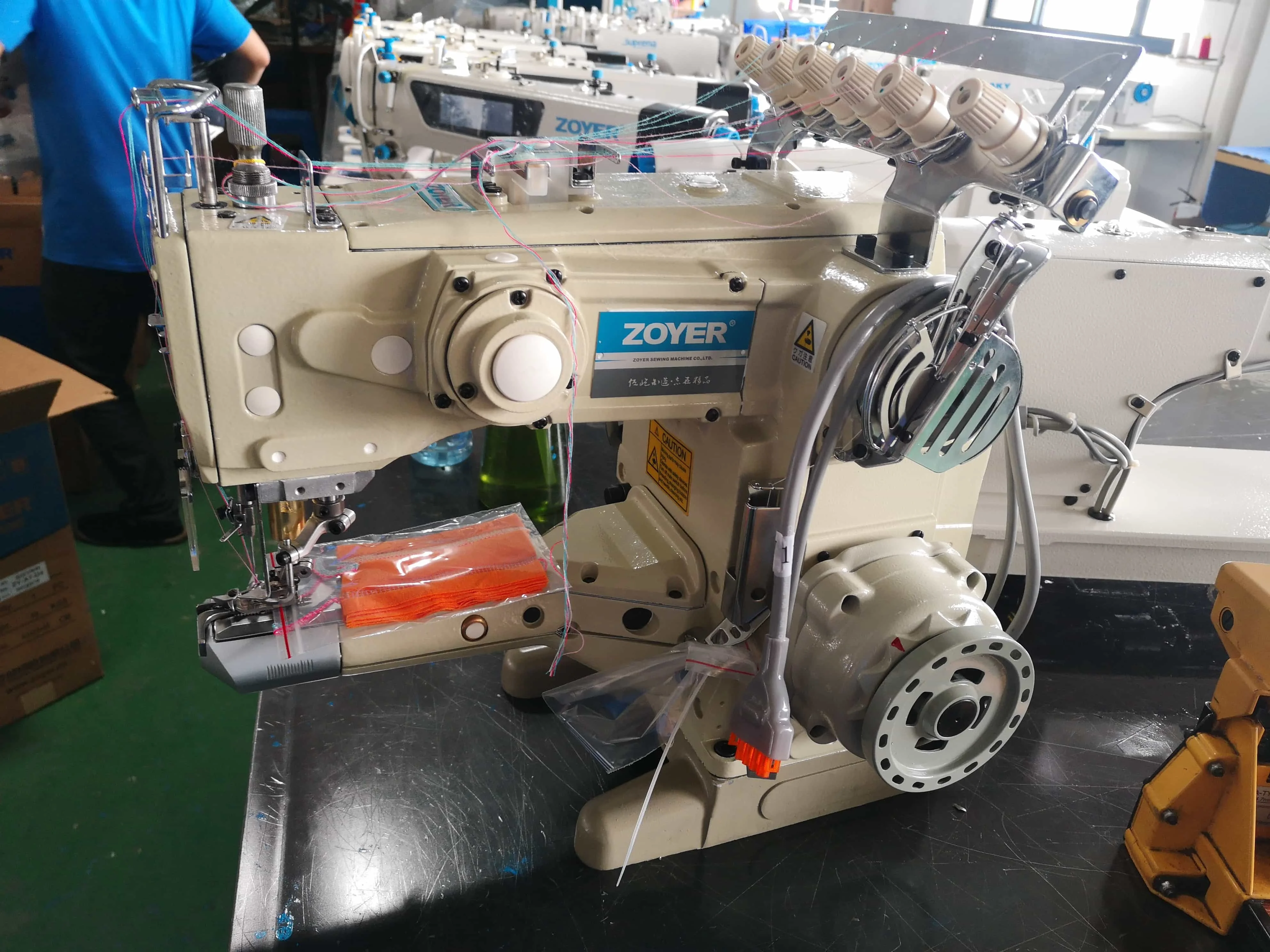 ZY1500 Zoyer Direct Feed-on Type Cylinder Bed Interlock Sewing Machine for sewing cloth