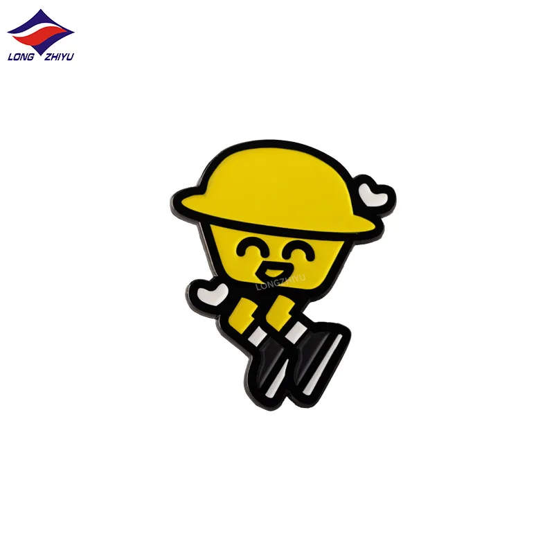 Longzhiyu 2021 Latest Design Custom Made Christmas Gifts Anime 3D Cartoon Soft Hard Enamel Lapel Pin Badges