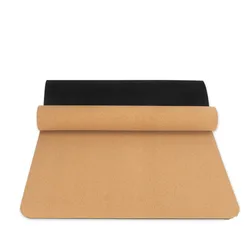 TEHCO Factory Custom Logo Best Selling Eco Friendly Cork Yoga Mat Natural Rubber Premium Organic Eco Friendly Anti-slip Mat.