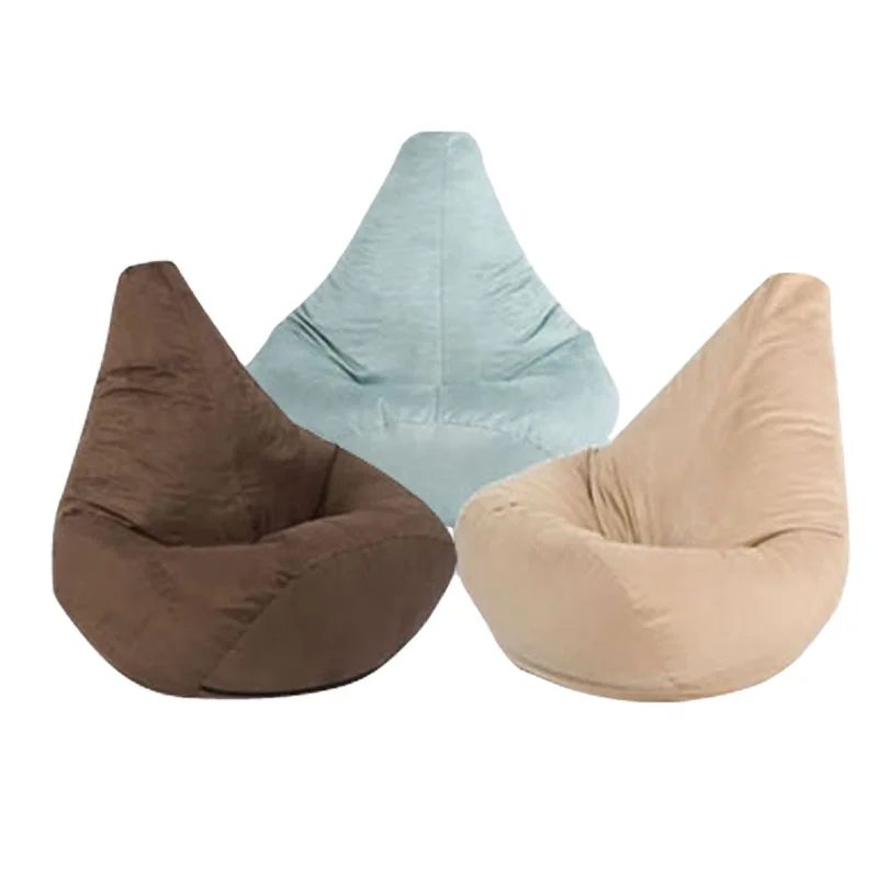 Inflatable Bean Bag Chair, Foldable Flocking Inflatable Lazy Sofa Lounger