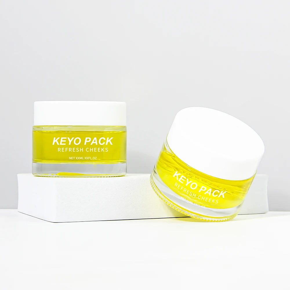 20g 30g 50g Glass Cream Container Custom Frosted Glass Jar Skincare Cream Packaging Face Cream Jar With White Lid