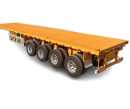 Hot Sale 40ft Container Flatbed Connected Truck Trailer 3 Axle Super Connected Flatbed Semi Trailer For Sale